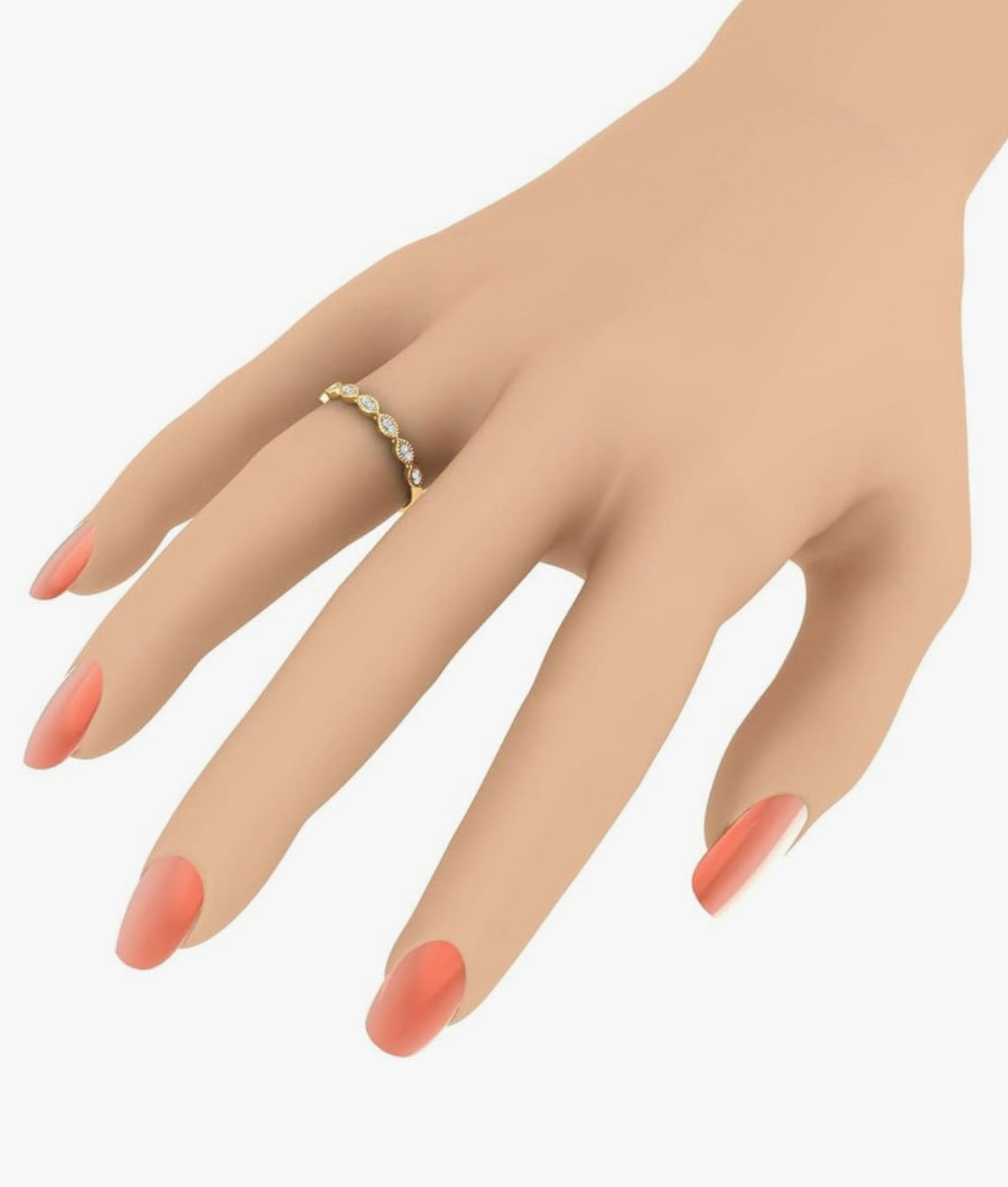 The “Magra” 0.04CT 10k gold ring