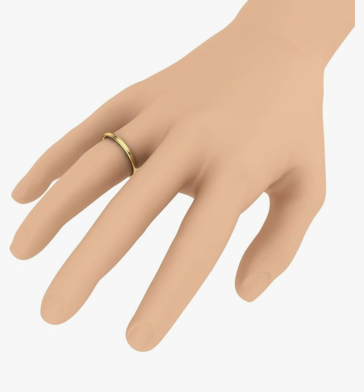 Vaows 14k Gold Classic Wedding Ring