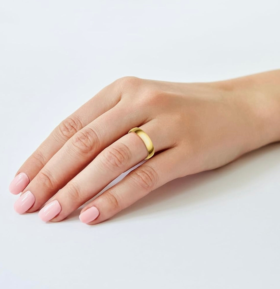 Wedding Band “low profile” 14k gold