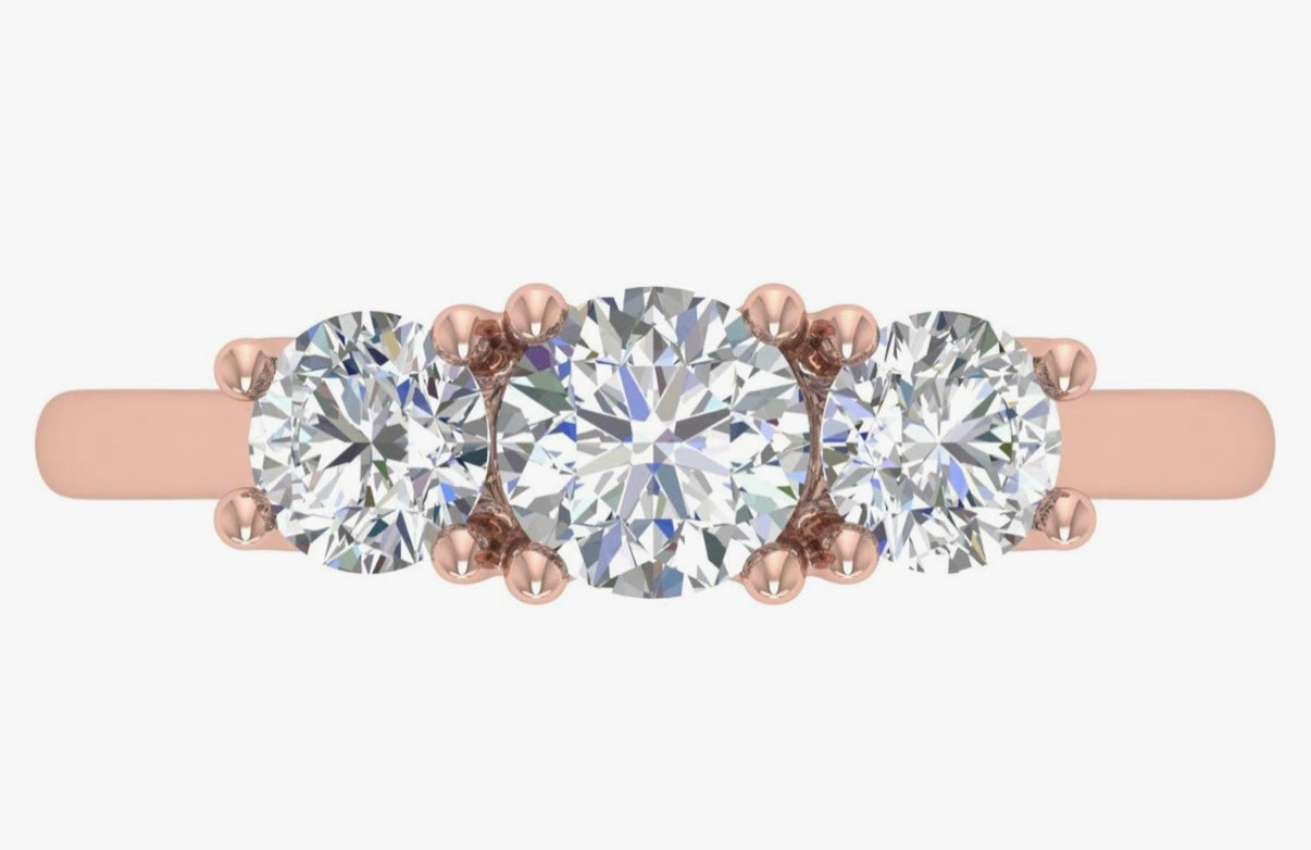 The “Triplicarsi” Rose 1.0CT 14k