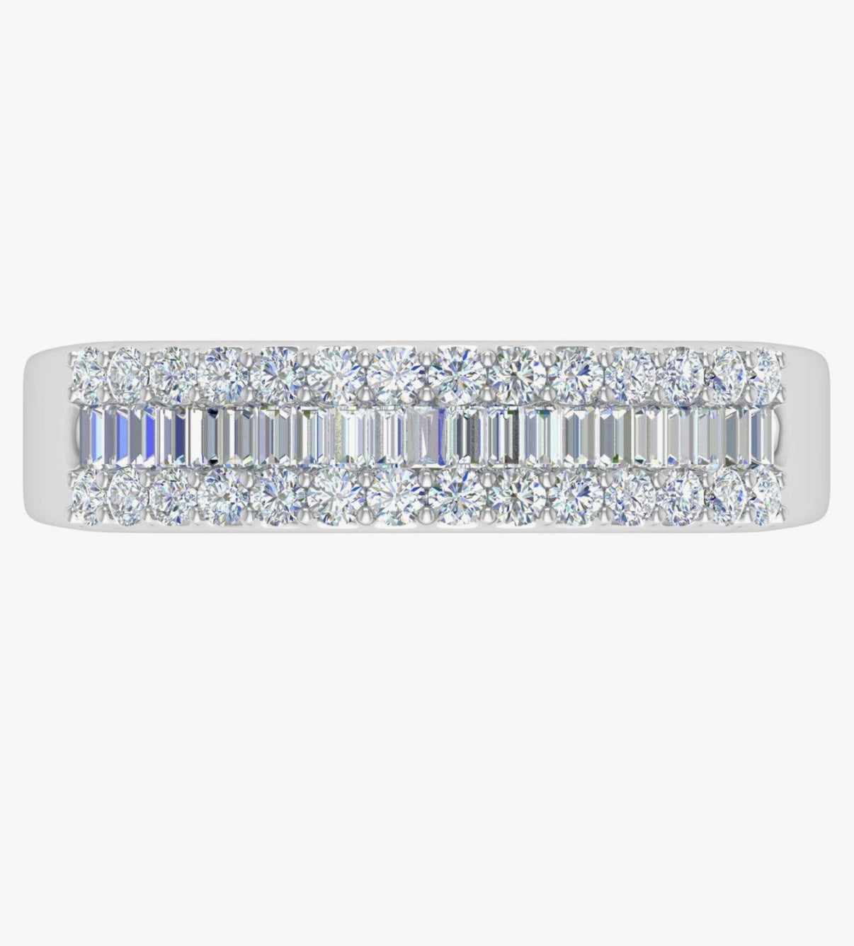 Squisito Diamond Baguette Ring Vaows Galleria 10k Gold