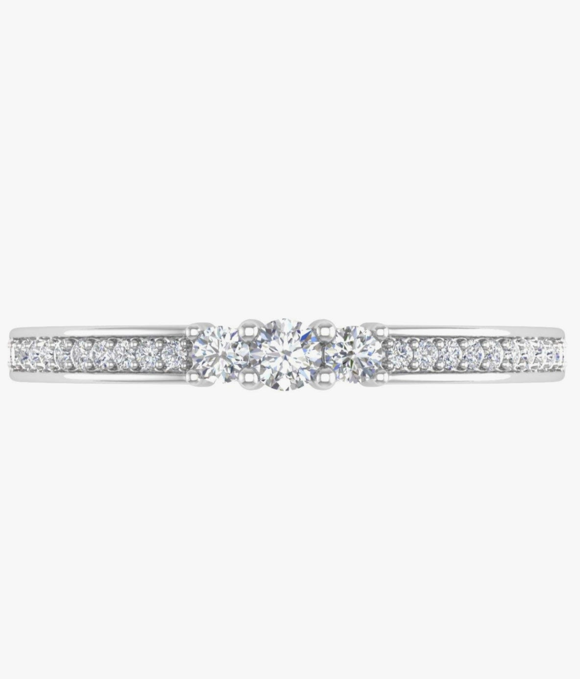 the snello 10K Gold Diamond Engagement Ring I1-I2 Clarity