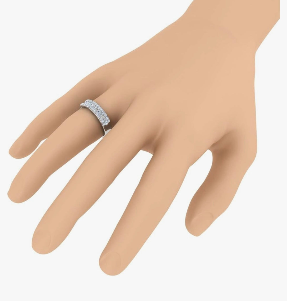 Squisito Diamond Baguette Ring Vaows Galleria 10k Gold