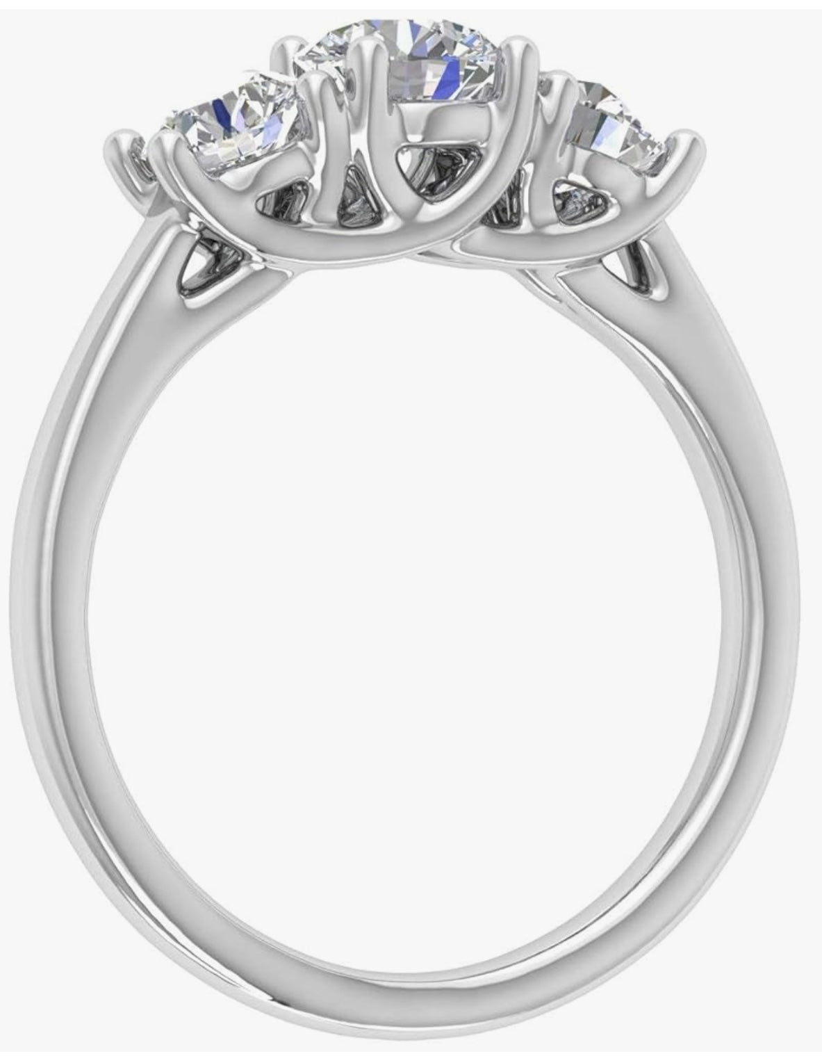 The “Triplicarsi” White 1.0CT 14k