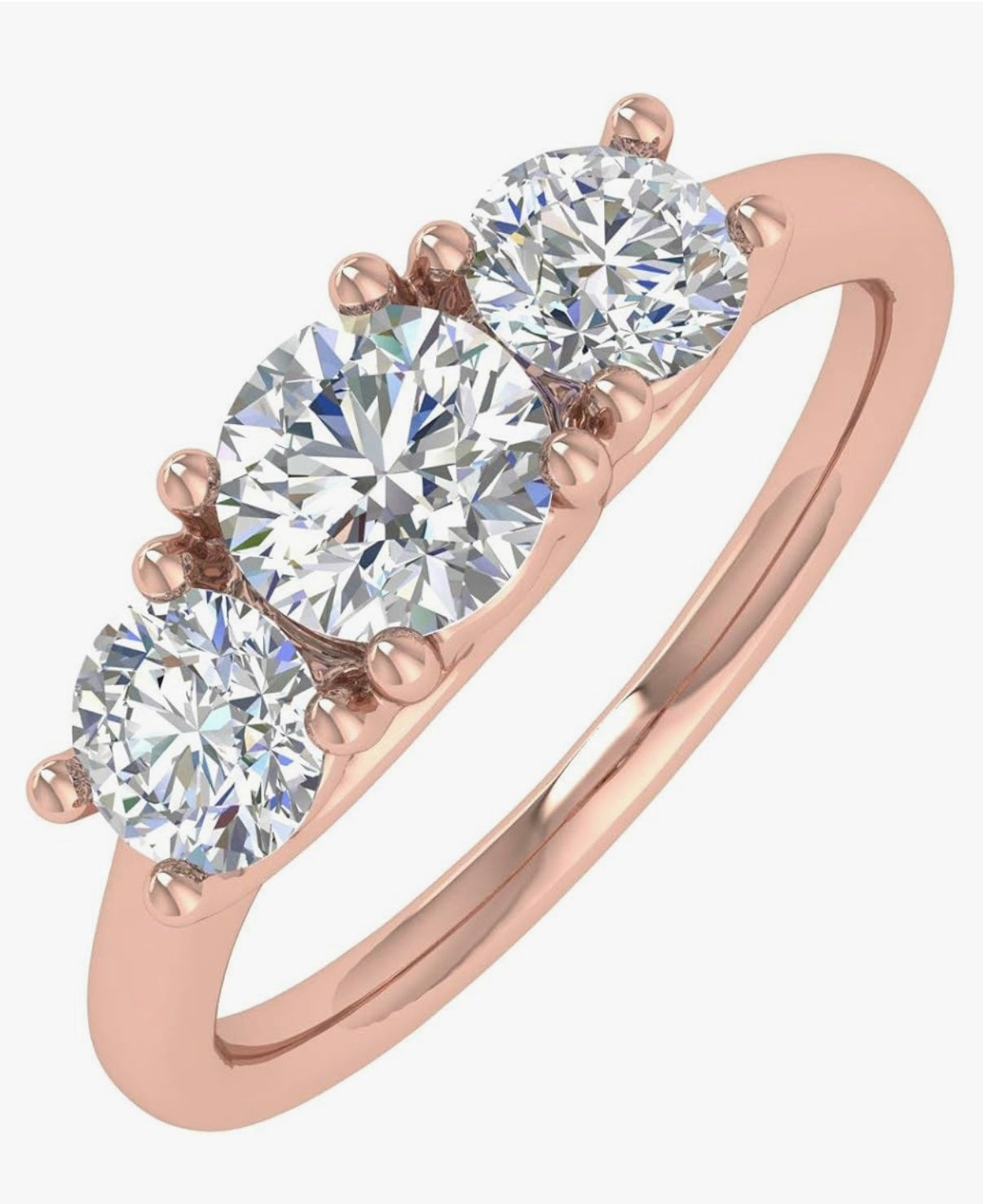 The “Triplicarsi” Rose 1.0CT 14k