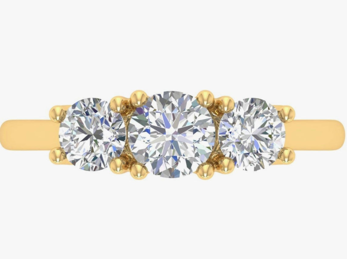 The “Triplicarsi” Yellow 1.0CT 14k diamond