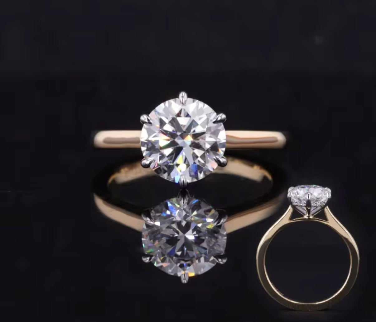 The “Cuore Mio” 2.0CT 14k gold diamond ring