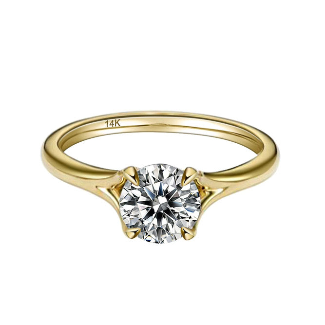 The “Piccola” 1.0CT 14k gold ring diamond