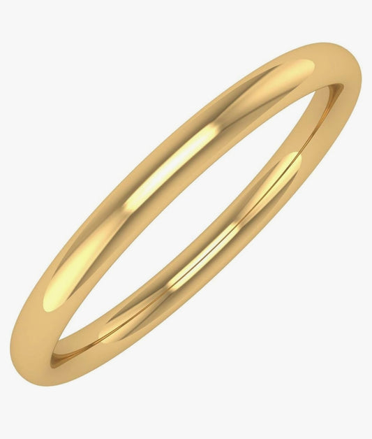 Vaows 14k Gold Classic Wedding Ring