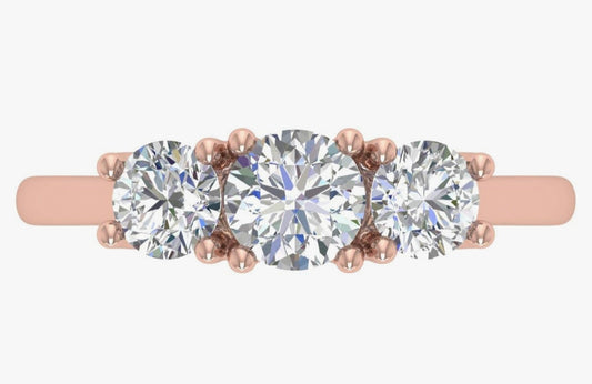 The “Triplicarsi” Rose 1.0CT 14k