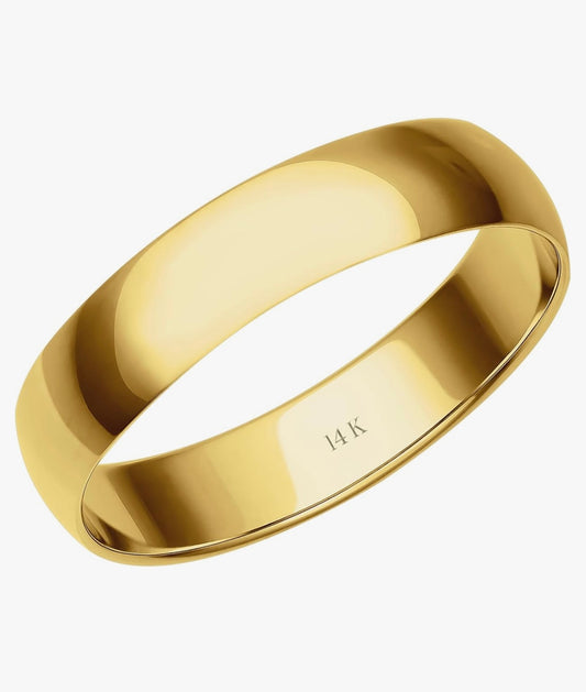 Wedding Band “low profile” 14k gold