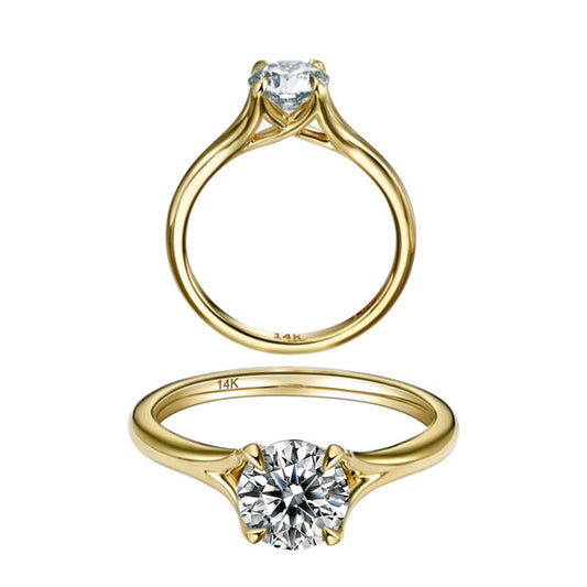 The “Piccola” 1.0CT 14k gold ring diamond